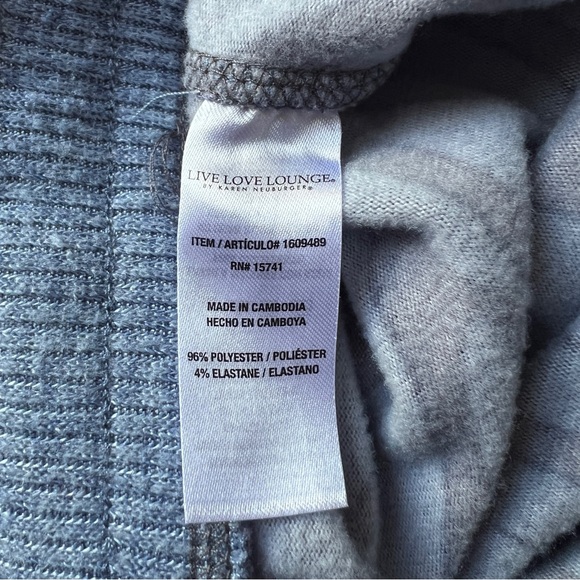 Live Love Lounge Zebra Knit Drawstring Pants Karen Neuburger - Picture 5 of 6